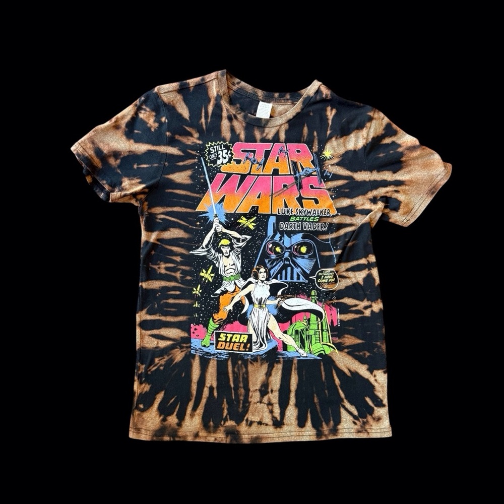 Haus of Hendo Hand DyedBlack and Brown Tie-Dye T-Shirt